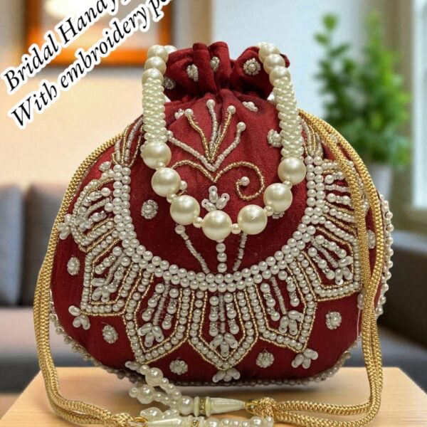 New Arrival – Fancy Pearl Embroidered Potli Bag