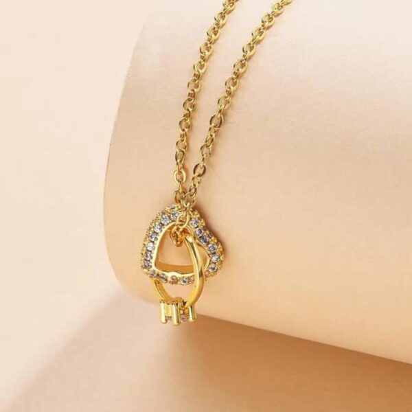 Heart N Ring Anti Tarnish Necklace
