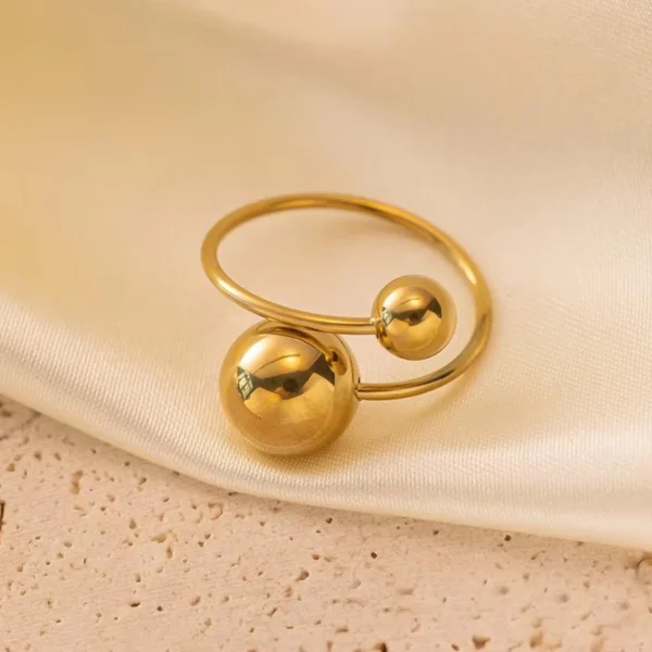 Glamour Dots Anti Tarnish Adjustable Ring