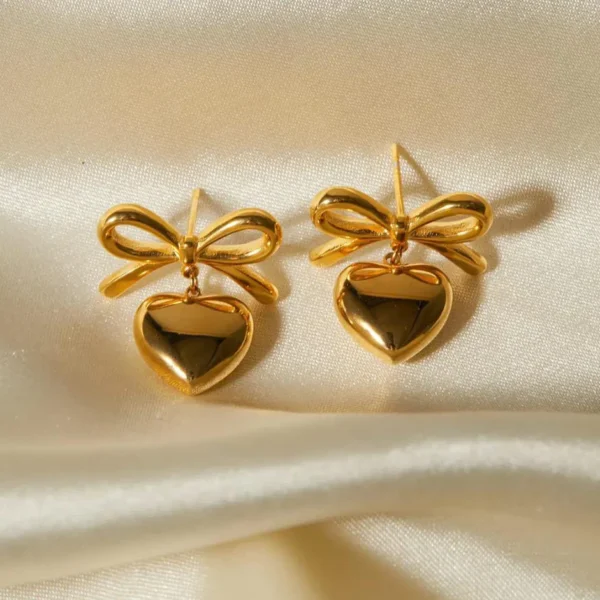 Tactile Heart Anti Tarnish Earring