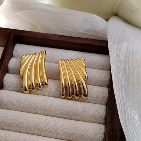 Chunky Shine Lining Anti Tarnish Earings
