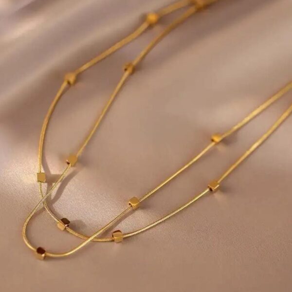 Multi Mini Cubic Anti Tarnish Necklace