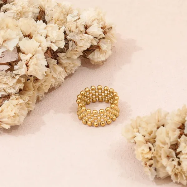 Molecule Adjustable Anti Tarnish Rings