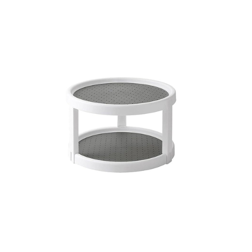 Double Layer Rotating Kitchen Organizer Tray