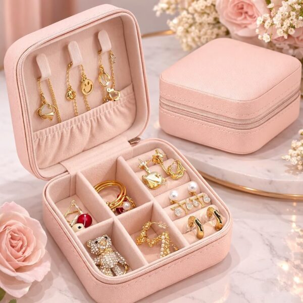 Mini Travel Jewelry Box / Jewellery Organizer Case